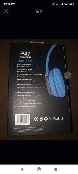 p47 wireless headphones headsets hd sound 15