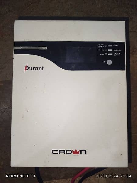 crown Durant 2.4 KVA inverter/ups 0