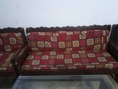 wood sofa set 0