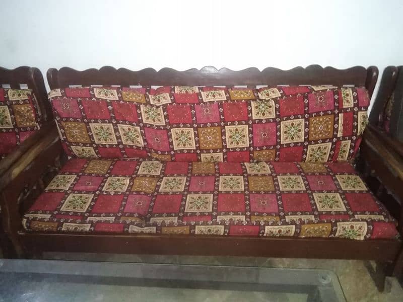 wood sofa set 2