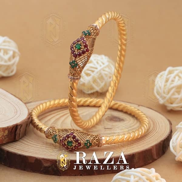 Gold Bangles low range for Wedding start from 200000 12