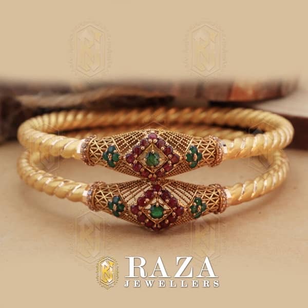 Gold Bangles low range for Wedding start from 200000 13