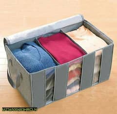 3 compartment cloth storage organizer