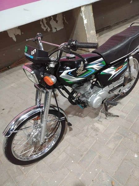 HONDA CG-125 KARACHI NUMBER 2022-2023 MODEL 9