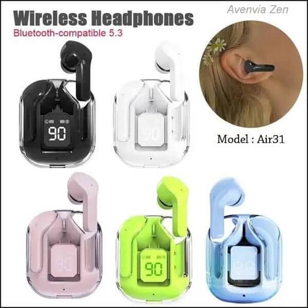 Bluetooth Transparent Earbuds 1