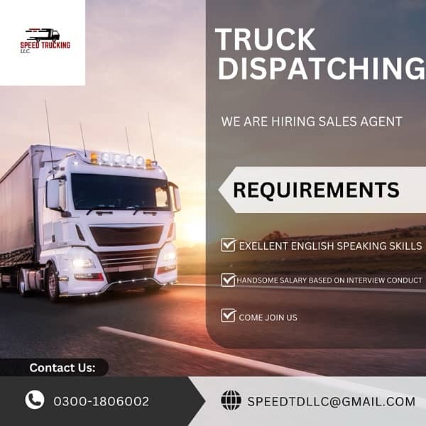 SALES AGENT/TRUCK DISPATCHING 1