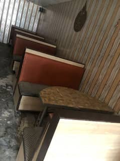 Cafe's Furniture Seatings with Tables for sale Urgently 03214422293