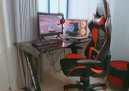 Complete Setup Of Gaming PC For Sell With Chair And Table