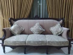 5seater wooden sofa