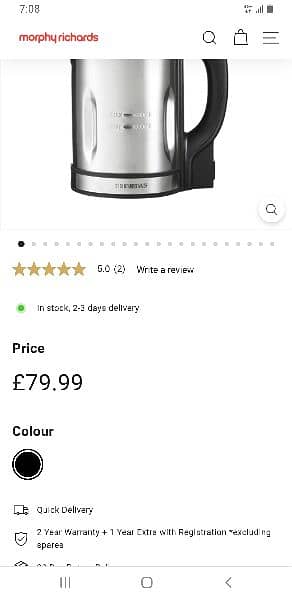 Morphy richards soup Maker 2