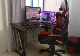 Full Gaming Setup For Sell With Chair And Table