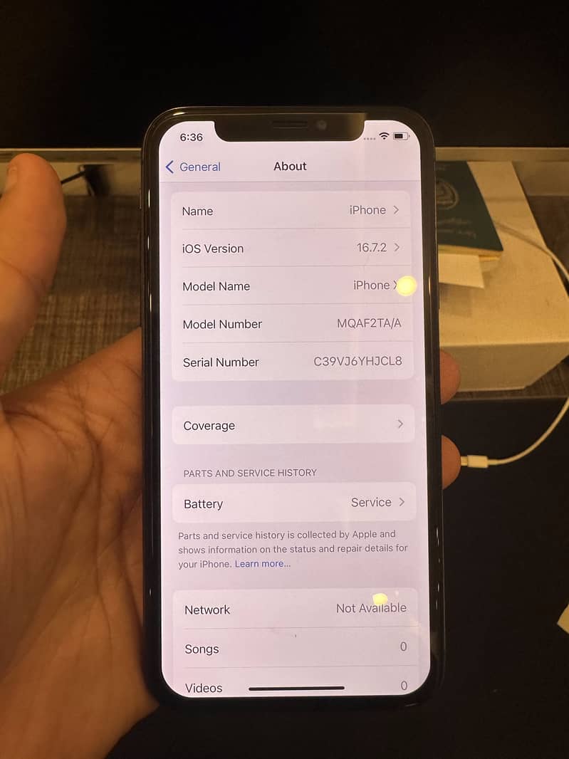 Iphone X PTA Approved 256 GB 4