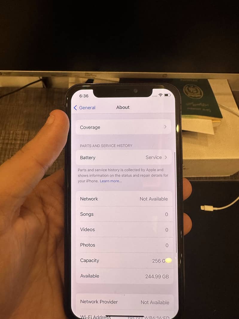 Iphone X PTA Approved 256 GB 5