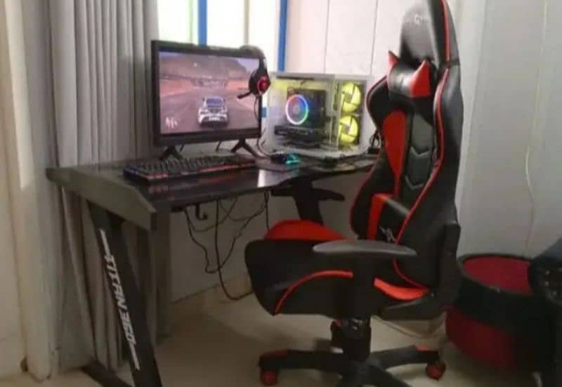 complete Gaming Setup With Gaming Chair Table And Monitor 5