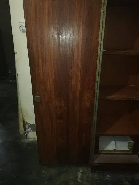 wooden cupboard 2 door big size 0