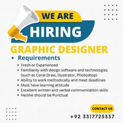 Hiring On-Site Graphics Designer (Corel Draw Expert)