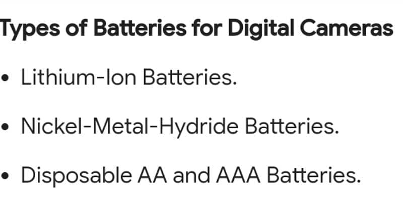 Camera Batteries All Types All Models Camera Batteries Available 3