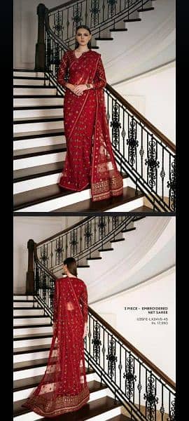 Sapphire Latest Festive Saree 2024 0