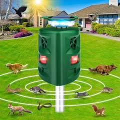 Solar Animal Repeller, 360°Ultrasonic Animal Repeller, Outdoor