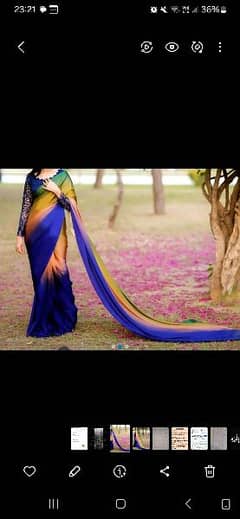 peacock saree