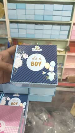 kids announcement box, it's a boy , it's a girl, baby announcement box