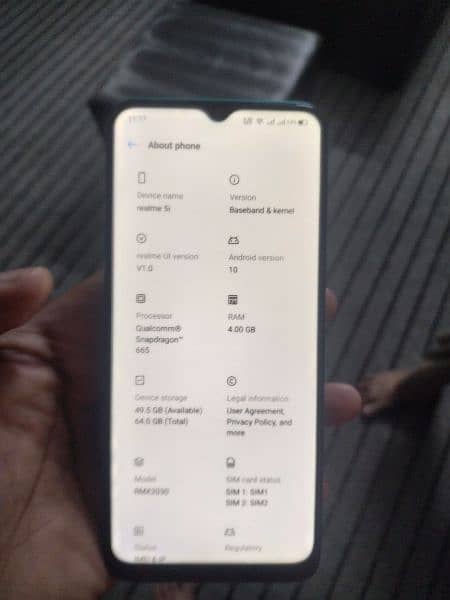 Realme 5i 4/64 memory full box 1
