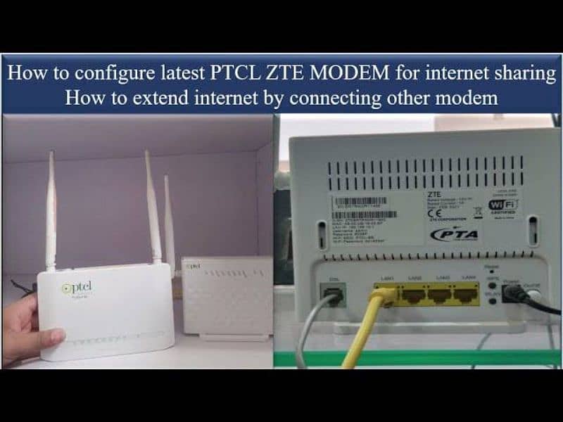 Ptcl D link VSDL  Wifi Router and ZYXEL VSDL Bridge Modem 0300-9426428 8