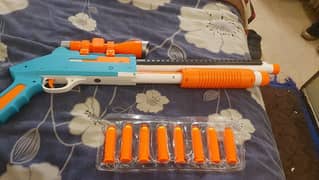 nerf blasters and machine gun