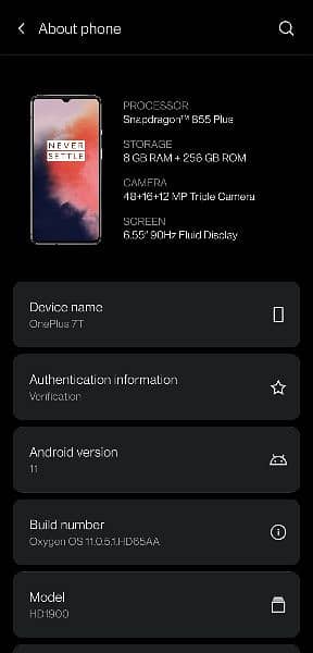 oneplus 7T 8/256 4