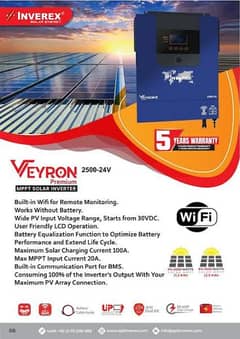 inverex veyron ll 2500w-24V 2 years warranty