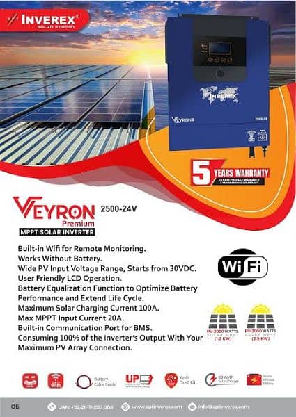 inverex veyron ll 2500w-24V 2 years warranty 0