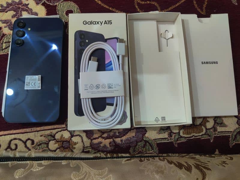 samsang galaxy A15 8/256 GB PTA Approved box open 7