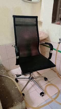 matrix black ( fabric and metal) office chair