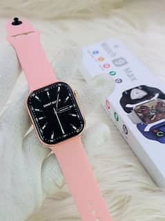 Watch 9 max Smart Watch For Girls Female Pink Color Curve Display