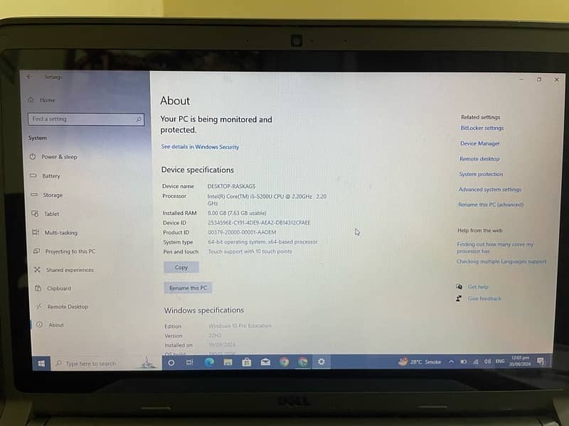 Dell 3350 i5 5th gen touch screen 1