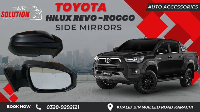 Side Mirrors Toyota Hilux Revo Rocco GR Toyota Xli Gli Yaris Vitz 1