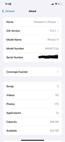 IPHONE 11 256GB DUAL PTA APPROVED WITH BOX 5