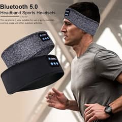 Fone Bluetooth Earphones Sports Sleeping Headband Elastic Wireless