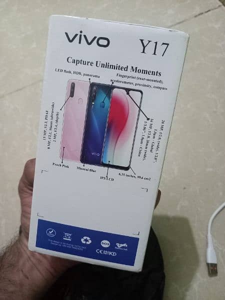 vivo y17 8ram 256 memory box ke sath 6