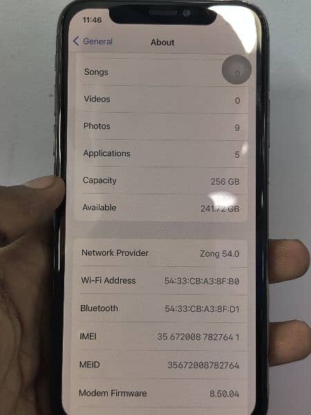 iphone x pta opproved 256 gb all ok 5