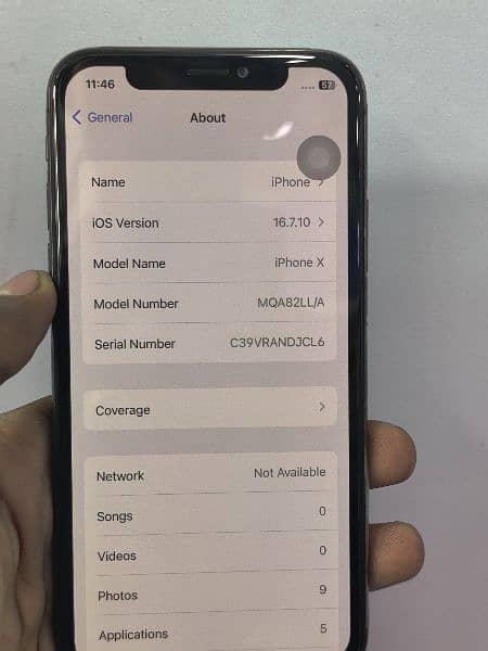 iphone x pta opproved 256 gb all ok 6