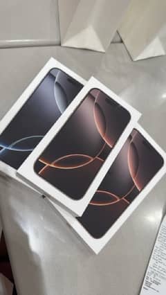 iPhone 16 Pro 256GB and Pro Max 512GB Desert Titanium