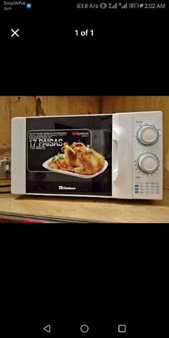 Dawlance microwave oven new condition