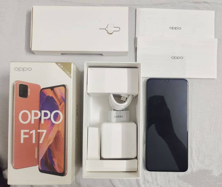 OPPO F17 — Navy Blue — Like new 10/10! 2