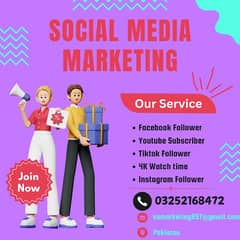 Social Media Marketing YouTube & tiktok subscriber brhane k liy