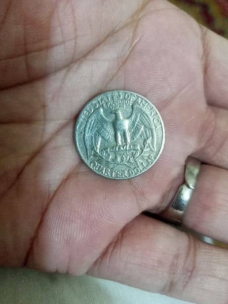 PKR 20,000 liberty quarter dollar antique coin 1967 1