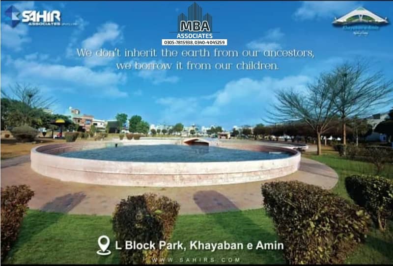 05MARLA RESIDENTIAL PLOT AVAILABLE FOR SALE AT PRIME LOCATION IN KHAYABAN-E-AMIN M BLOCK 9