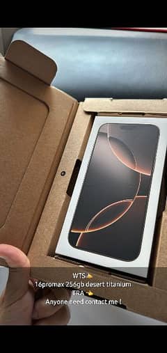 Iphone 16 pro max 256 Titanium Desert