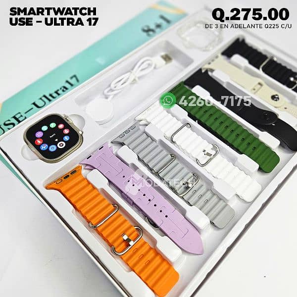 Smart Watch Ultra17 – 8-in-1 Strap Collection 2