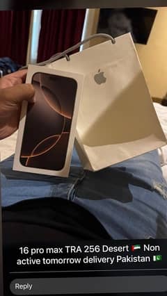 iPhone 16 pro 128 gb desert titanium  tra non active  available